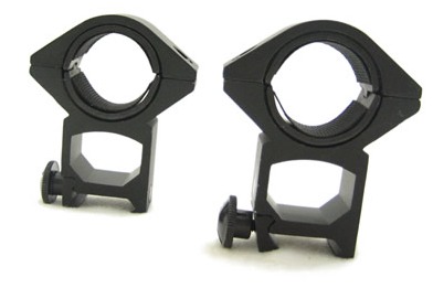 Крепления (кольца) для оптики комбинированные высокие NcSTAR R06 30 мм WEAVER RING/1" INSERTS.